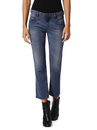 Diesel Belthy-Ankle 0684R Damen Jeans Hose Slim Straight