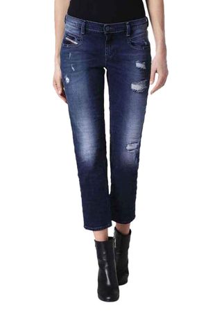 Diesel Belthy-Ankle 084IJ Damen Jeans Hose Slim Straight