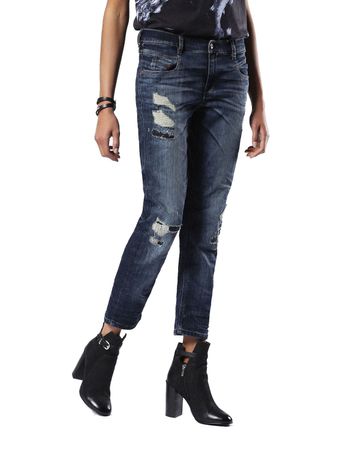 Diesel Belthy-Ankle 0854T Damen Jeans Hose Slim Straight
