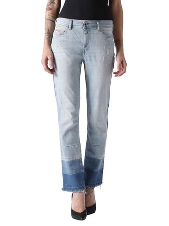 Diesel Reen 0852X Stretch Damen Jeans Hose Regular Straight