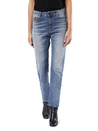 Diesel Reen 0857L Stretch Damen Jeans Hose Regular Straight