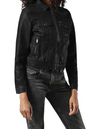 Diesel DE-Saky 0859C Giacca Damen Jeansjacke