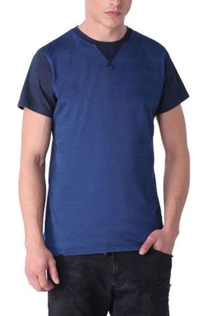 Diesel T-Alcor Herren T-Shirt Rundhals Kurzarm Blau
