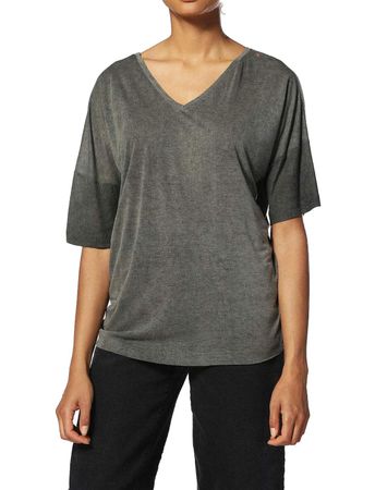 Diesel T-SAV Top Damen Shirt Grau