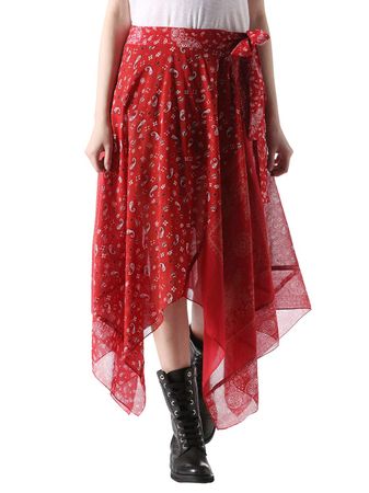 Diesel O-Tine Skirt Damen Rock Rot