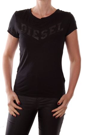 Diesel T-SULLY-AS MAGLIETTA Damen T-Shirt Schwarz