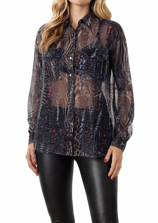 Diesel C-Lex Camicia Damen Bluse Chiffon