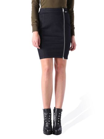 Diesel DE-TRAX GONNA Denim Damen Bleistiftrock Blau