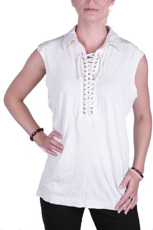 Diesel Damen Shirt T-Shirt Top Tacolia Creme Gr. XL