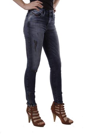Diesel Skinzee-Zip R76T8 Damen Jeans Slim Skinny