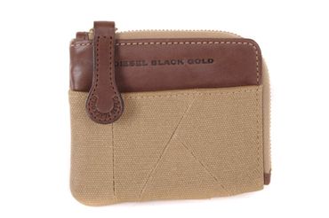 Diesel Black Gold "" PAUL-WA " Wallet Herren Geldbörse Beige 0220-257