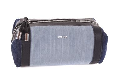 Diesel "INDENIMWELDIN AQUIRA"  Damen Kosmetiktasche Denim Blau 0220-405