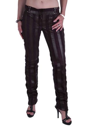 Dolce & Gabbana D&G Lederhose Aubergine