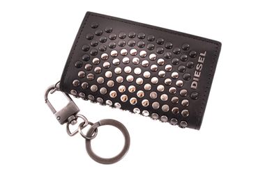 Diesel "STUD EYED" KEYCASE Schlüsselanhänger Schwarz 0220-475