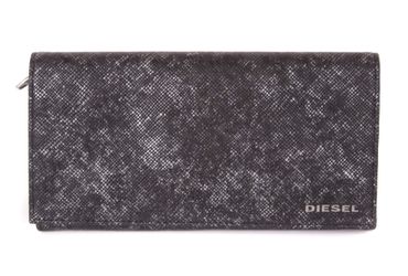 Diesel "IRONMADE" 24 A DAY Herren Geldbörse Schwarz-Silber 0220-505
