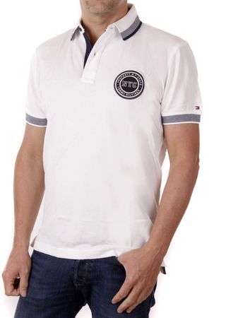 Tommy Hilfiger Herren Poloshirt ABIA POLO S/S RF Regular Fit Weiß