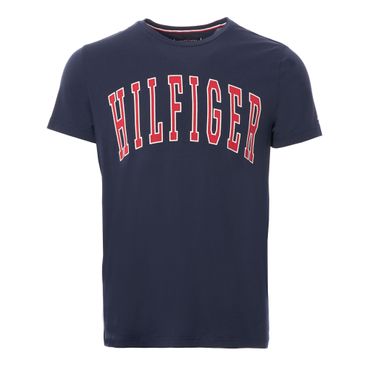 Tommy Hilfiger Herren T-Shirt COLLEGE LOGO TEE Regular Fit Dunkelblau