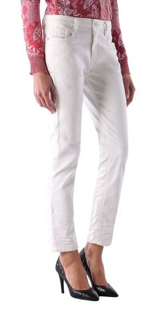 Diesel Rizzo-NE 0672D Joggjeans Damen Jeans Slim Straight