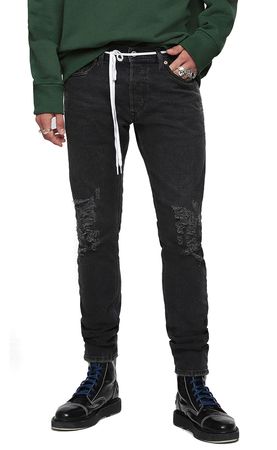 Diesel Tepphar 085AJ Herren Jeans Hose Slim Carrot