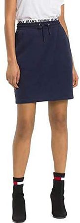 Tommy Hilfiger Damen Rock TJW CASUAL SWEAT SKIRT Sweatrock Dunkelblau