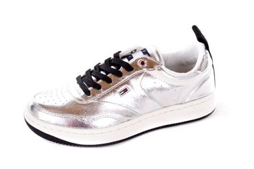 Tommy Hilfiger Herren Sneaker Echtleder Silber #28