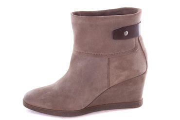Tommy Hilfiger Damen Ancle Boots Stiefeletten  Keilabsatz Taupe #41