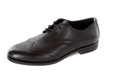 Tommy Hilfiger Herren Slipper Schnürschuhe Budapester Schwarz #33