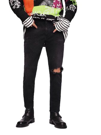 Diesel Eetar 069DV Herren Jeans Hose Karottenjeans