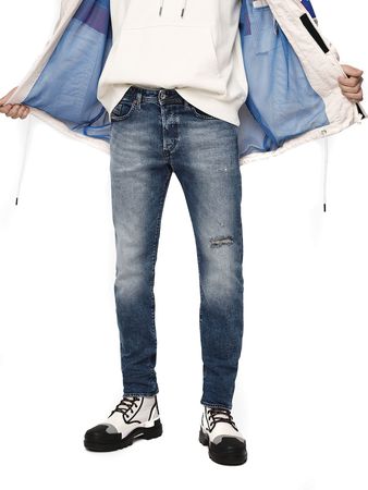 Diesel Buster  081AQ Herren Jeans Hose Regular Slim Tapered
