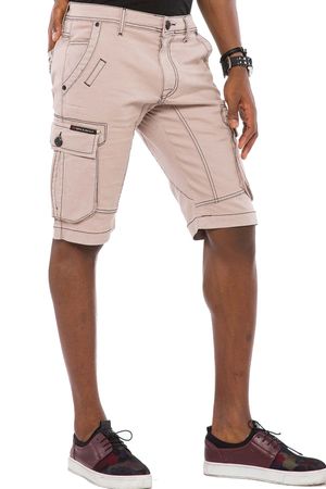 Cipo & Baxx Herren Cargo Bermuda Shorts CK188 Beige