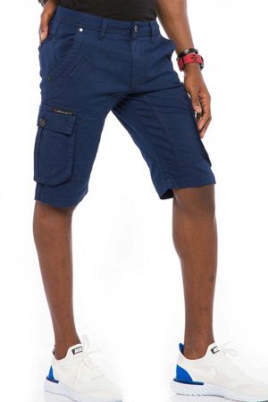 Cipo & Baxx Herren Cargo Bermuda Shorts CK188 Navy