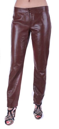 Dolce & Gabbana D&G Damen Hose Lederhose braun Gr. 34-40 #79