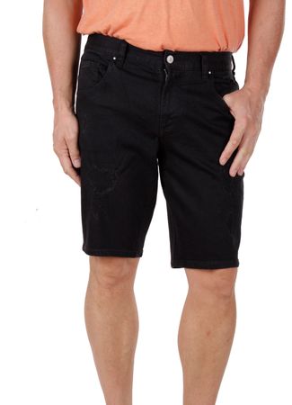 Armani Exchange Herren Bermuda Jeans Schwarz