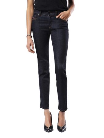 Diesel Sandy 0665W Stretch Damen Jeans Hose Slim Straight