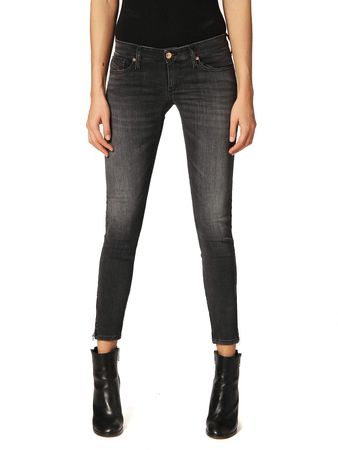 Diesel Damen Skinzee-Low-Zip 0688F Jeans Hose Skinny