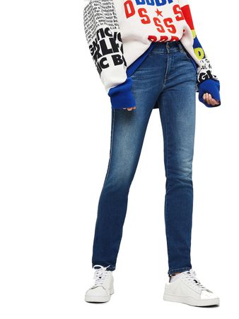 Diesel Sandy 086AL Stretch Damen Jeans Hose Slim Straight