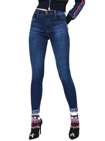 Diesel Slandy-High 089AJ Damen Jeans Slim Straight