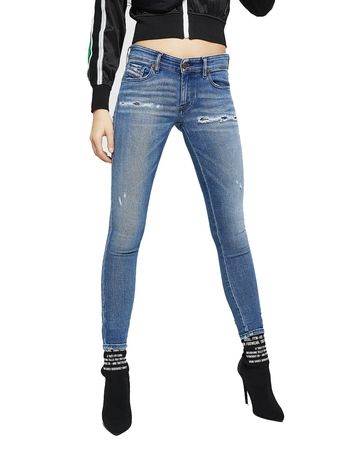 Diesel Slandy-Low 083AP Damen Jeans Slim Straight