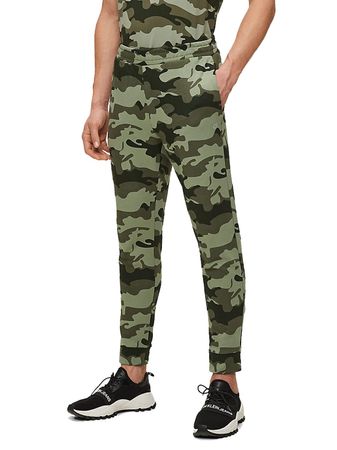 Calvin Klein Herren Jogginghose Sweatpant 00GMH9P683-307 Camouflage Grün