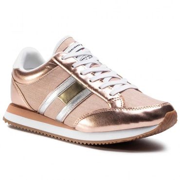 Tommy Jeans Damen Casual Retro Sneaker EN0EN00413 Rose Gold #100