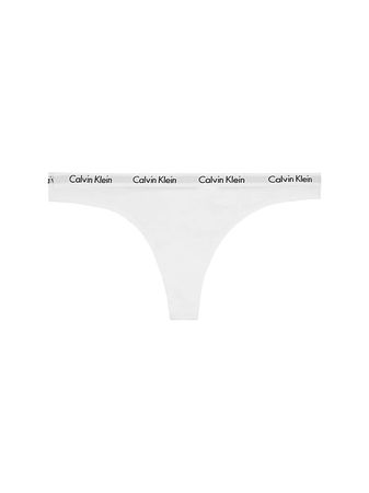 Calvin Klein Damen String Carousel (0000D1617O-100), Weiß, Gr. L