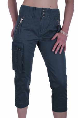 Diesel Damen Hose Caprihose Capri Tokara Grün Petrol