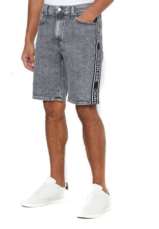 Calvin Klein Herren Jeans Shorts J30J316002-1BZ Grau