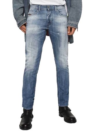 Diesel Thommer 081AS Herren Jeans Hose Regular Slim Skinny