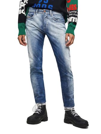 Diesel Thommer-T 0870N Herren Jogg Jeans Hose Regular Slim Skinny