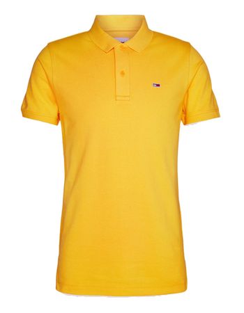 Tommy Jeans Herren Poloshirt CLASSICS SOLID DM0DM09439-ZFS Gelb