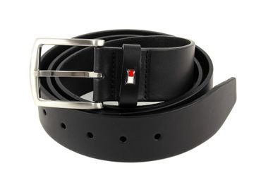 Tommy Hilfiger Herren Gürtel ADAN LEATHER Geschenkbox Schwarz #TH206