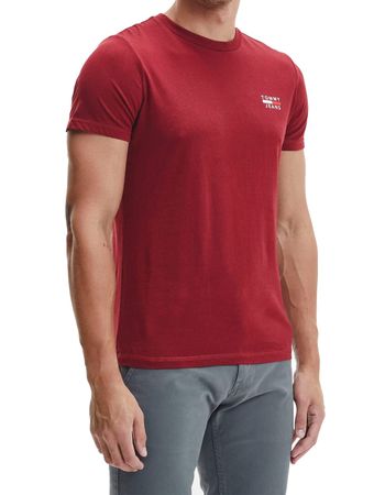 Tommy Jeans Herren TJM PLUS CHEST LOGO TEE T-Shirt Kurzarm Rot