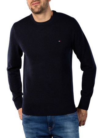 Tommy Hilfiger Herren Pullover EXTRAFINE SOFT WOOL D-Blau