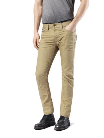 Diesel Thavar 0847E Herren Jeans Hose Slim Skinny Beige